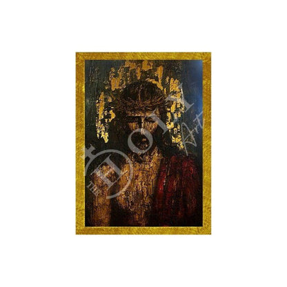 Jesus Christ icon Sina, Handmade Greek Orthodox icon of Jesus Christ Sinai, Byzantine art wall hanging on wood plaque, religious decor - TheHolyArt