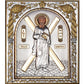 Saint Andrew icon, Handmade Silver 999 Greek Orthodox icon St Andrew, Byzantine art wall hanging on wood plaque religious icon gift