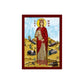 Saint Barbara icon, Handmade Greek Orthodox icon of St Barbara Protector of Artillery Byzantine art wall hanging wood plaque, religious gift