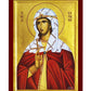 Saint Kyriaki icon, Handmade Greek Orthodox icon St Kyriaci the Great Martyr, Byzantine art wall hanging wood plaque icon, religious gift