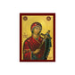 Virgin Mary of Death icon, Handmade Greek Orthodox Icon Panagia Charou, Mother of God Byzantine art, Theotokos wall hanging wood plaque
