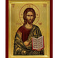 Jesus Christ icon Savior, Handmade Greek Orthodox icon of our Lord, Byzantine art wall hanging on wood plaque, religious icon home decor