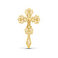 Gold plated Altar Crucifix Jesus Christ Brass Blessing Cross Handmade Greek Orthodox Byzantine Holy Cross religious decor