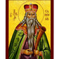 Prophet Samuel icon Handmade Greek Orthodox icon of St Samuel Byzantine art wall hanging on wood plaque icon, religious decor