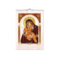2024 15-day Wall Calendar Virgin Mary, Panagia Orthodox Greek Calendar w/ Embossed Gold print icon, Theotokos religious gift wall decor