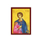 Saint Asterios icon, Handmade Greek Orthodox icon of St Asterius, Byzantine art wall hanging icon on wood plaque, religious decor