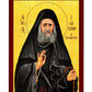 Saint Joseph Hesychast icon Handmade Greek Orthodox icon of St Joseph of Mt Athos Byzantine art wall hanging wood plaque, religious gift