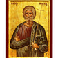 Saint Andrew icon the Apostle, Handmade Greek Orthodox icon of St Andrew, Byzantine art wall hanging wood plaque, religious gift