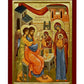 Apostle Saint Luke Painting Virgin Mary Handmade Greek Orthodox icon The Restoration of Holy icons Byzantine art wall hanging wood plaque