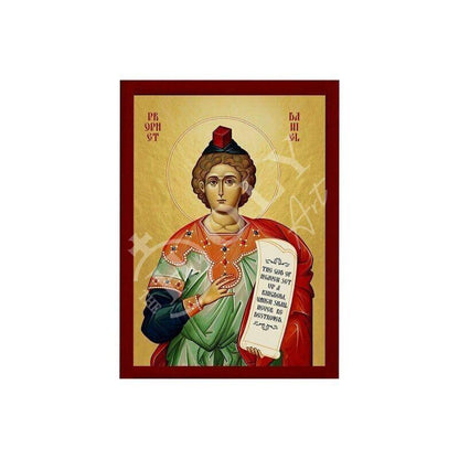 Prophet Daniel icon, Handmade Greek Orthodox icon St Daniel, Byzantine art wall hanging on wood plaque, religious decor gift idea - TheHolyArt