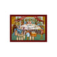 Wedding at Cana icon, Handmade Greek Orthodox icon, Byzantine art wall hanging of marriage feast at Cana, religious decor